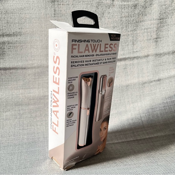Finishing Touch Flawless Facial Hair Remover Epilator Blush Peach Fuzz Trimmer - Picture 7 of 14